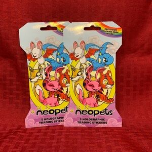 Neopets Holographic Trading Stickers - 2 pk